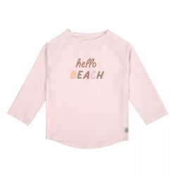 Lässig UV Shirt Kinder Langarm - Hello Beach - pink (Rose)