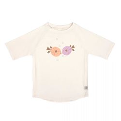 Lässig UV Shirt Kinder Kurzarm - Fisch - beige (Ecru)