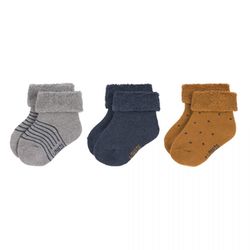 Lässig Baby socks (3-pack)  - gray/brown (Bleu)