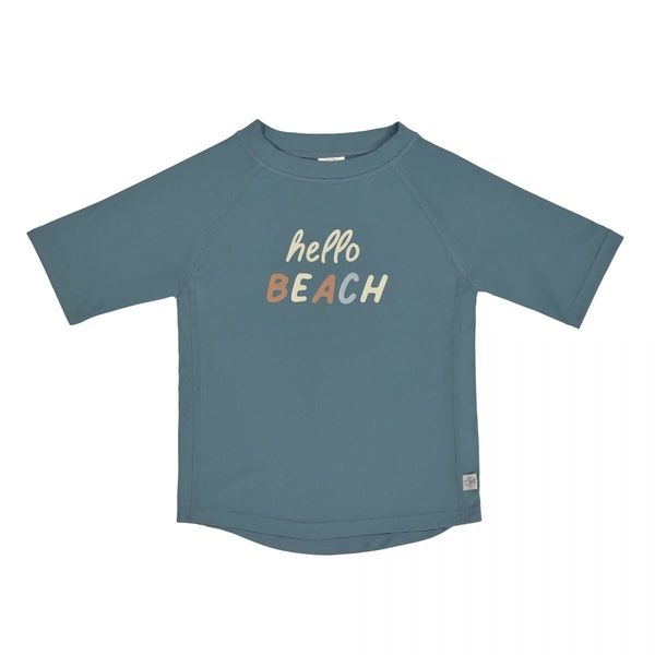 Lässig UV Shirt Kids Short Sleeve - Hello Beach - blue (Bleu)