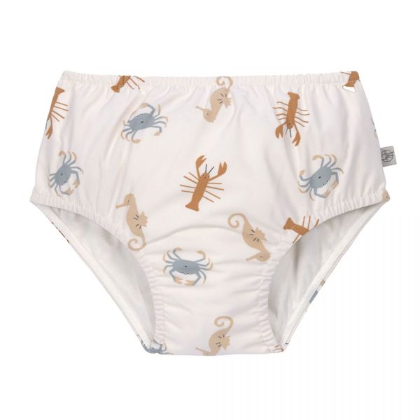 Lässig Swim diaper baby - marine animals - white (Ecru)