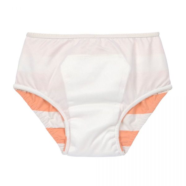 Lässig Schwimmwindel Baby - weiß/orange (Peche)
