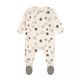 Lässig Pyjama avec pieds GOTS - Circles - blanc/beige (Ecru)