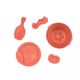 Lässig Sandspielzeug 5er Set - Water Friends - orange (Rose)
