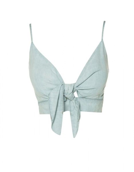 BSB Top with spaghetti straps - blue (LIGHT BLUE )