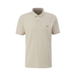 s.Oliver Red Label Cotton piqué polo shirt - beige (8138)