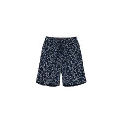 s.Oliver Red Label Regular: Bermudas with allover print - blue (59A1)