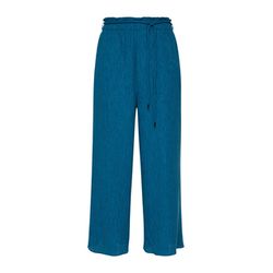s.Oliver Black Label Loose : pantalon avec structure crinkle - bleu (6768)