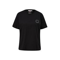 s.Oliver Red Label T-shirt with Smiley® print   - black (9999)