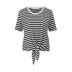 s.Oliver Red Label Striped top with knot detail  - black (99G9)