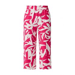 comma Pantalon à motif - rose/blanc (44C8)