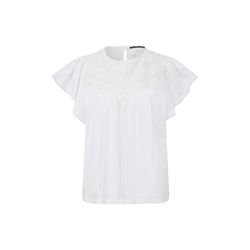 Q/S designed by T-shirt with lace insert - white (0100)