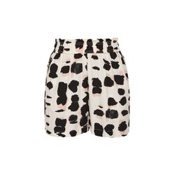Q/S designed by Shorts made of viscose - black/beige (08A1)