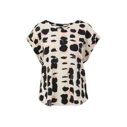 Q/S designed by Viskosebluse mit Allover-Print - beige (08A1)