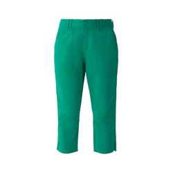 s.Oliver Red Label Relaxed : pantalon capri double ceinture - vert (7646)