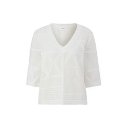 s.Oliver Red Label T-shirt tricoté en coton  - blanc (0210)