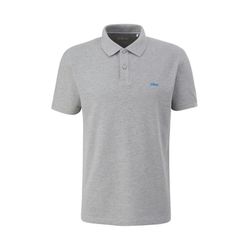 s.Oliver Red Label Cotton piqué polo shirt - gray (9116)