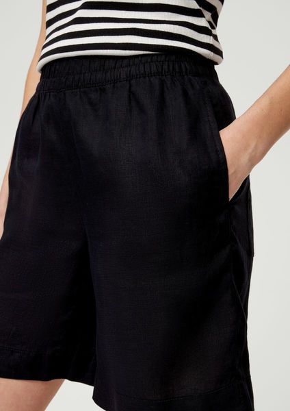 s.Oliver Red Label Linen shorts - black (9999)