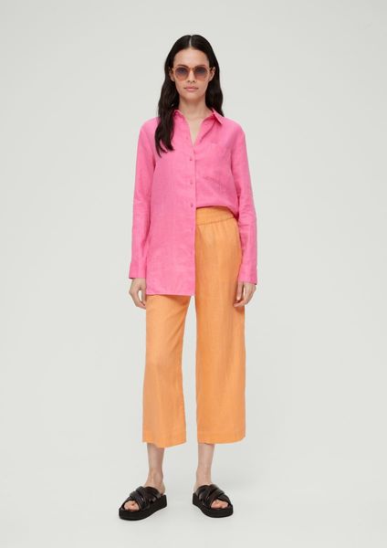 s.Oliver Red Label Relaxed : pantalon avec imprimé allover - orange (2115)
