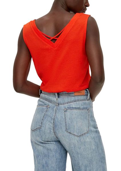 s.Oliver Red Label T-Shirt en mélange modal - orange (2550)