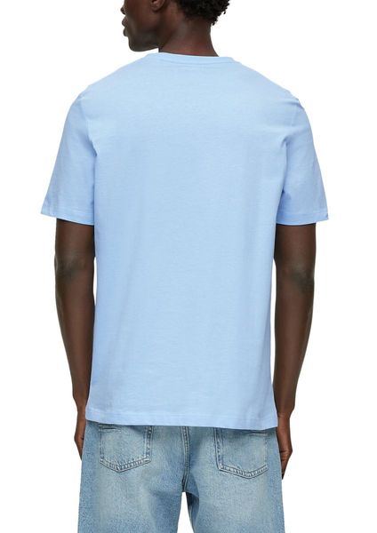 s.Oliver Red Label T-shirt en pur coton - bleu (5070)