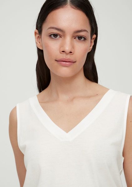 s.Oliver Red Label Modal mix top - white (0210)