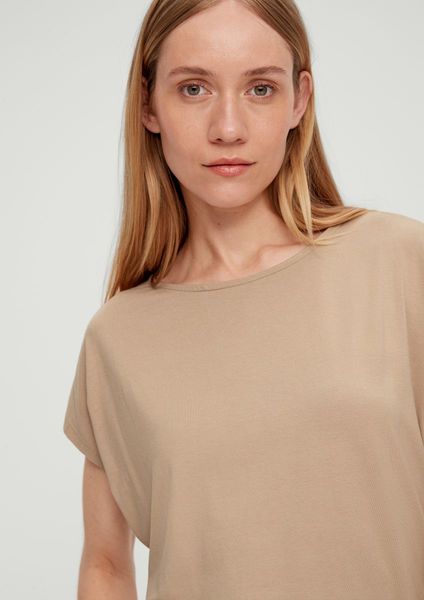s.Oliver Red Label Viscose stretch blouse shirt  - brown (8408)