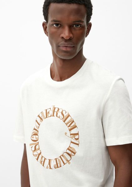 s.Oliver Red Label T-Shirt mit Frontprint  - beige (02D2)