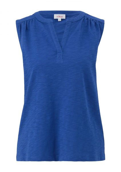 s.Oliver Red Label Cotton A-line top - blue (5602)
