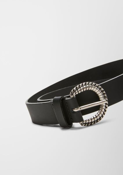 s.Oliver Red Label Leather belt with buckle  - black (9999)