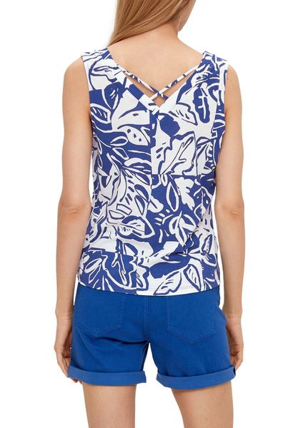 s.Oliver Red Label Modal mix top - white/blue (56A0)