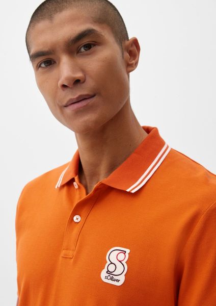s.Oliver Red Label Polo shirt with patch - orange (2258)