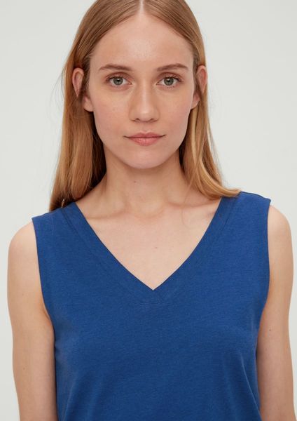 s.Oliver Red Label Modal mix top - blue (5602)