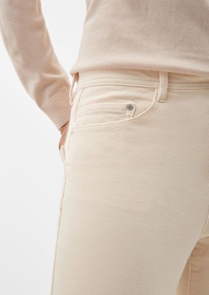 s.Oliver Red Label Slim: fine corduroy pants - beige (8100)
