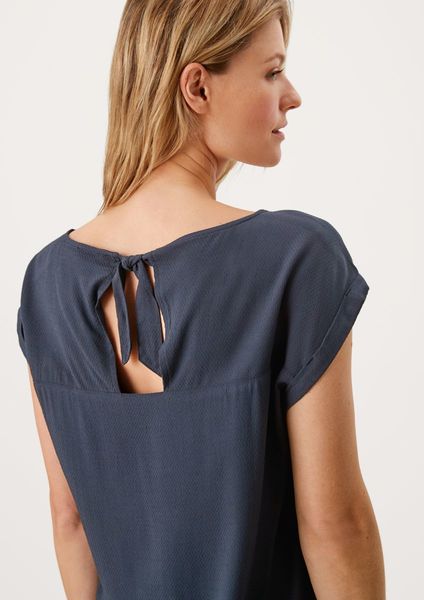 s.Oliver Red Label Blouse with a bow detail - blue (5989)