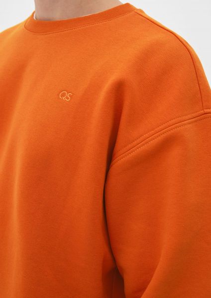 Q/S designed by Cotton mix sweatshirt - orange (23L0)