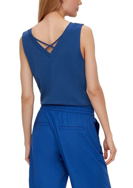 s.Oliver Red Label Modal mix top - blue (5602)