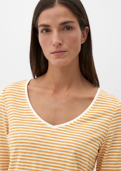 s.Oliver Red Label Longsleeve with stripes - white/orange (17G6)