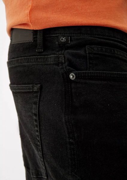 Q/S designed by Loose: Klassische Jeans-Short - schwarz (99Z2)