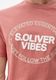 s.Oliver Red Label T-shirt en coton avec impression sur le devant   - orange (20D1)