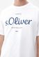 s.Oliver Red Label Regular fit: T-shirt with label print - white (01D1)