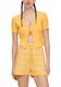 Q/S designed by Crop top with ribbed texture  - yellow (1317)