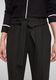 s.Oliver Black Label Regular: Twill trousers with pressed pleats - black (9999)