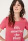 s.Oliver Red Label T-shirt with printed lettering - pink (45D0)