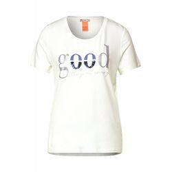 Street One T-shirt Partprint - blanc (30108)