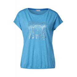 Street One T-shirt avec imprimé - bleu (24510)