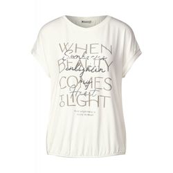 Street One T-shirt imprimé partiel - blanc (30108)