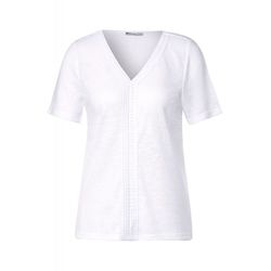 Street One T-shirt en lin - blanc (10000)