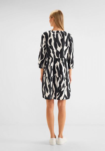 Street One Zebra print dress - black/white (20001)