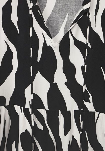 Street One Robe imprimée zèbre - noir/blanc (20001)